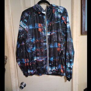 DSG Colorful Nylon Lightweight Water Resistant Medium Zipped Running Jacket